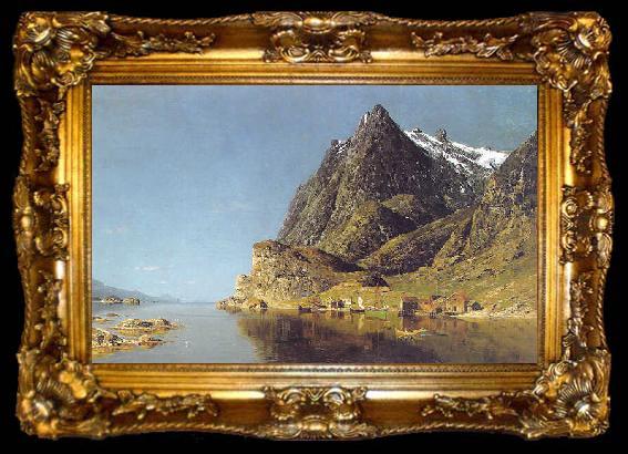 framed  Adelsteen Normann View of a fjord by Adelsteen Normann, ta009-2